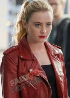Freaky (Millie) Kathryn Newton Red Leather Jacket