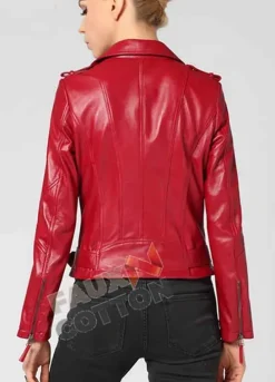 Freaky (Millie) Kathryn Newton Red Leather Jacket