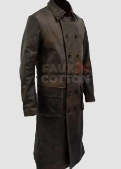 Frontier Jason Momoa Brown Leather Coat