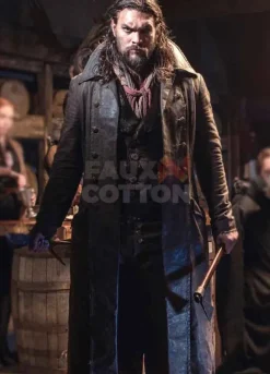 Frontier Jason Momoa Brown Leather Coat