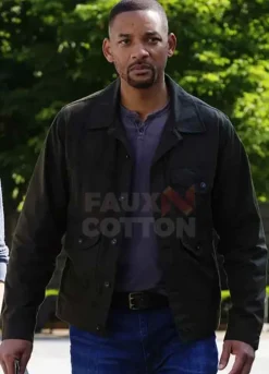 Gemini Man Will Smith Black Jacket