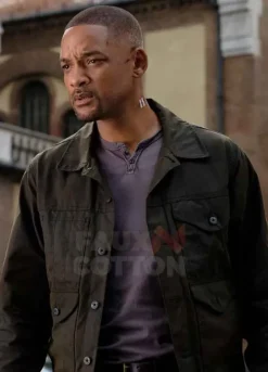 Gemini Man Will Smith Black Jacket