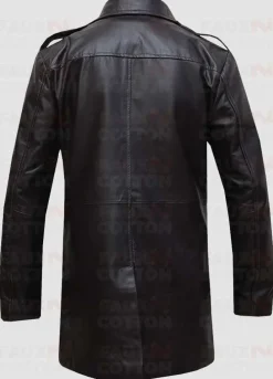 German Brown Blazer Leather Coat