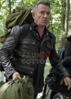 Gotham Sean Pertwee Black Leather Jacket