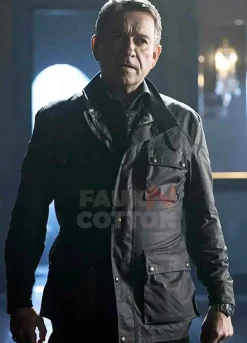 Gotham Sean Pertwee Black Leather Jacket