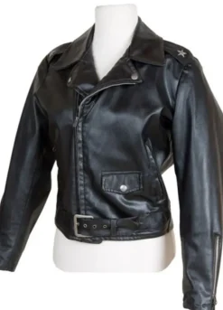 GREASE SANDY OLSSON (OLIVIA NEWTON JOHN) BIKER LEATHER JACKET