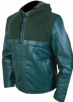 GREEN ARROW OLIVER QUEEN REMOVABLE HOOD JACKET