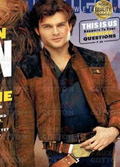 Han Solo A Star Wars Story Brown Suede Jacket