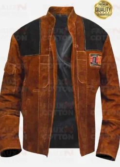 Han Solo A Star Wars Story Brown Suede Jacket