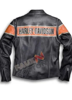 Harley Davidson Victory Lane Black Leather Jacket