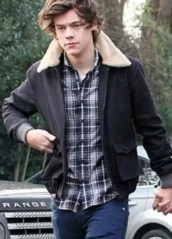 HARRY EDWARD STYLES BROWN COTTON JACKET