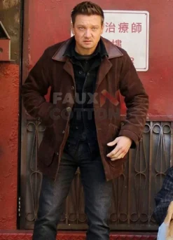 Hawkeye 2021 Jeremy Renner (Clint Barton) Brown Leather Jacket
