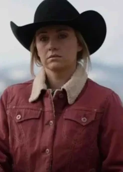 Heartland S0 14 (Amy Fleming) Amber Marshall Red Corduroy Jacket