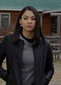 Heartland Season 14 (Jade Virani) Madison Cheeatow Black Leather Jacket