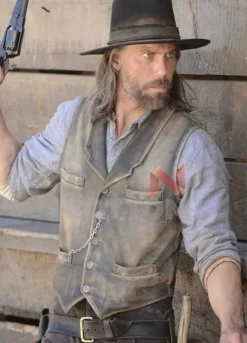 Hell On Wheels Anson Mount Leather Vest