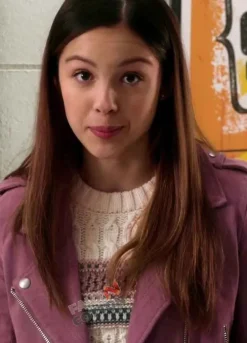 HIGH SCHOOL MUSICAL (NINI) OLIVIA RODRIGO PINK LEATHER JACKET
