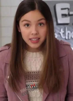 HIGH SCHOOL MUSICAL (NINI) OLIVIA RODRIGO PINK LEATHER JACKET