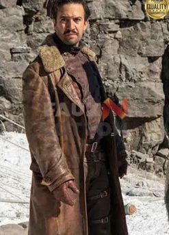 His Dark Materials Lee Scoresby Brown Fur Leather Coat