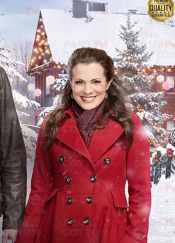 Holiday for Heroes Audrey Brown Red Wool Coat