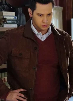 HOW TO GET AWAY WITH MURDER MATT MCGORRY BROWN JACKET
