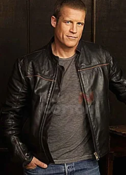 Human Target Mark Valley Black Leather Jacket