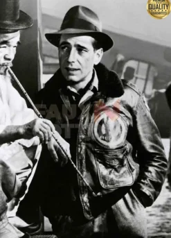 Humphrey Bogart Tokyo Joe Black Bomber Jacket