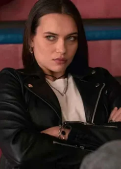 I AM NOT OKAY WITH THIS (JENNY TUFFIELD) SOPHIA TATUM BLACK LEATHER JACKET
