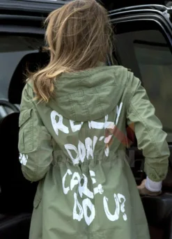 I REALLY DON'T CARE MELANIA TRUMP COTTON JACKET
