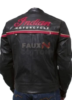 Indian Freeway Black Motorcycle Leather Jacket