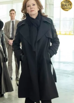Jean Smart Watchmen Laurie Blake Wool Trench Coat