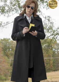 Jean Smart Watchmen Laurie Blake Wool Trench Coat