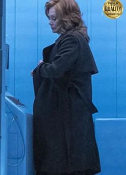 Jean Smart Watchmen Laurie Blake Wool Trench Coat