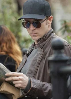 JESSICA JONES WIL TRAVAL BROWN JACKET