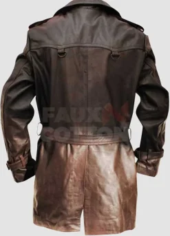 Johnny Depp Sweeney Todd Leather Trench Coat
