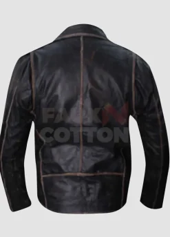 Johnny Depp Tokyo Green Distressed Motorcycle Jacket