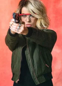 JOLT (2021) LINDY KATE BECKINSALE COTTON BOMBER JACKET