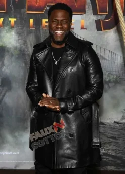 Jumanji: The Next Level (Mouse) Kevin Hart Black Leather Coat