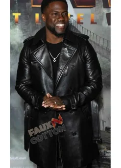 Jumanji: The Next Level (Mouse) Kevin Hart Black Leather Coat
