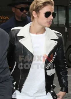 Justin Bieber Biker Leather Jacket