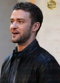 JUSTIN TIMBERLAKE GUYS CHOICE AWARDS BLACK LEATHER JACKET