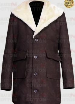 Kelly Reilly Yellowstone Beth Dutton Shearling Wool Coat