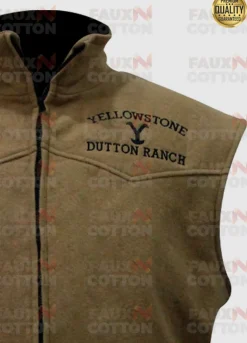 Kevin Costner Yellowstone John Dutton Brown Vest