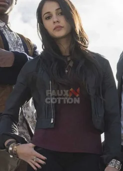 Kimberly Hart Power Rangers Black Leather Jacket