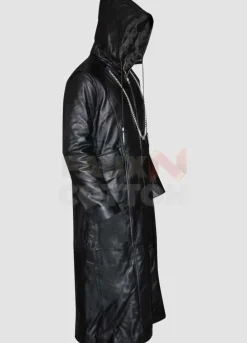Kingdom Hearts Organization 13 Enigma Leather Hoodie Coat
