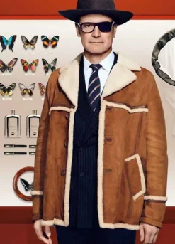 Kingsman The Golden Circle Harry Hart Leather Jacket