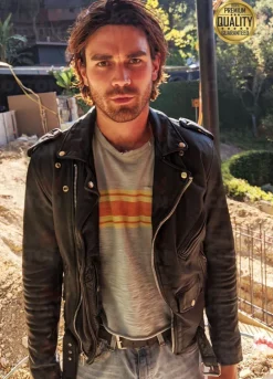 KJ Apa Songbird Leather Jacket