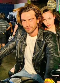 KJ Apa Songbird Leather Jacket