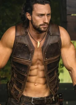 Kraven the Hunter (2024) Aaron Taylor Brown Vest