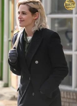 Kristen Stewart Happiest Season Abby Black Trench Coat