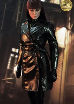 Laurie Jupiter Watchmen Malin Akerman Black Leather Caot
